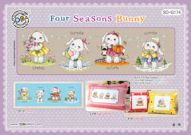 Borduurpatroon Four Seasons Bunny - Soda Stitch    so-g174