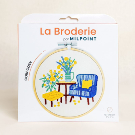 Vrij borduren pakket Cosy Corner - Milpoint     mil-e1-011k
