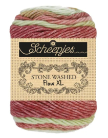 Stone washed flow XL Beige Rood 17 / Yuletide