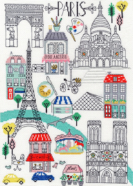 Borduurpakket Cities - Love Paris - Bothy Threads    bt-xls05