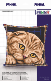 Borduurpakket Scottish Fold Cat - PANNA  pan-7123-pd