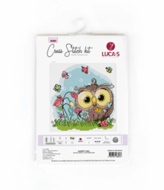 Borduurpakket Happy Owl - Luca-S   ls-b1401