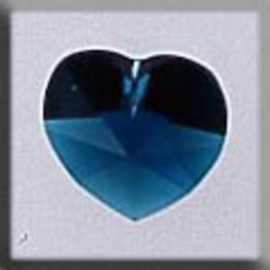 Crystal Treasures Small Heart-Emerald - Mill Hill   mh-13039