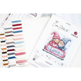 Borduurpakket Winter Love - Luca-S     ls-b1443