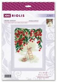 Borduurpakket Cherry Garden - RIOLIS    ri-2205