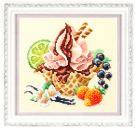Borduurpakket Vanilla Ice Cream - Chudo Igla    ci-120-071