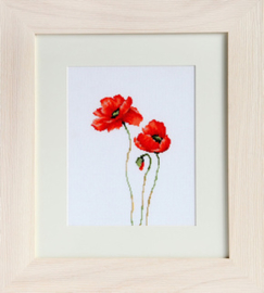 Borduurpakket Poppies - Luca-S    ls-b2225