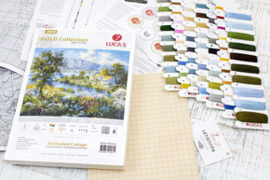 Petit Point borduurpakket Enchanted Cottage - Luca-S   ls-g615