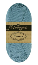 Scheepjes Catona 50 gram /  092 Steel Blue - Jeans Blauw