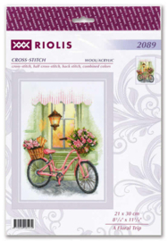 Borduurpakket A Floral Trip - RIOLIS   ri-2089
