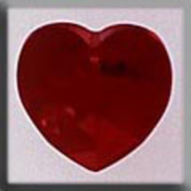 Crystal Treasures Medium Heart-Siam - Mill Hill  mh-13046