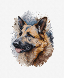 Borduurpakket The German Shepherd - Luca-S   ls-bc214