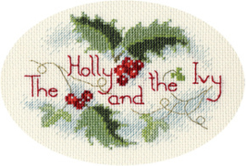 Borduurpakket Christmas Card - The Holly And The Ivy - Bothy Threads    bt-dwcdx22