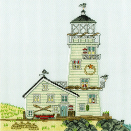 Borduurpakket Sally Swannell - New England: The Lighthouse - Bothy Threads    bt-xss06