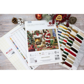 Borduurpakket Santa Interior  - Luca-S     ls-bu5100
