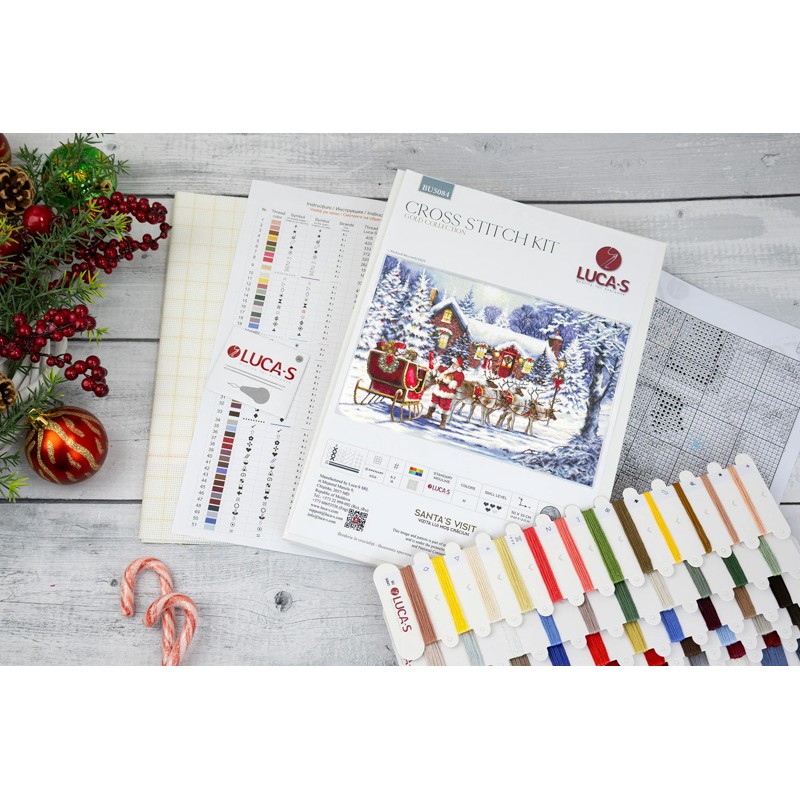 Borduurpakket Santa’s Visit - Luca-S   ls-bu5084