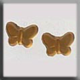 Glass Treasures Butterfly-Light Matte Topaz (2) - Mill Hill mh-12122