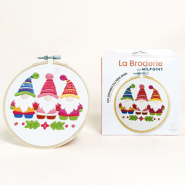 Vrij borduren pakket Santa's Gnomes - Milpoint     mil-e1-025k