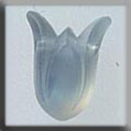 Glass Treasures Large Tulip-Matte Opal - Mill Hill   mh-12023