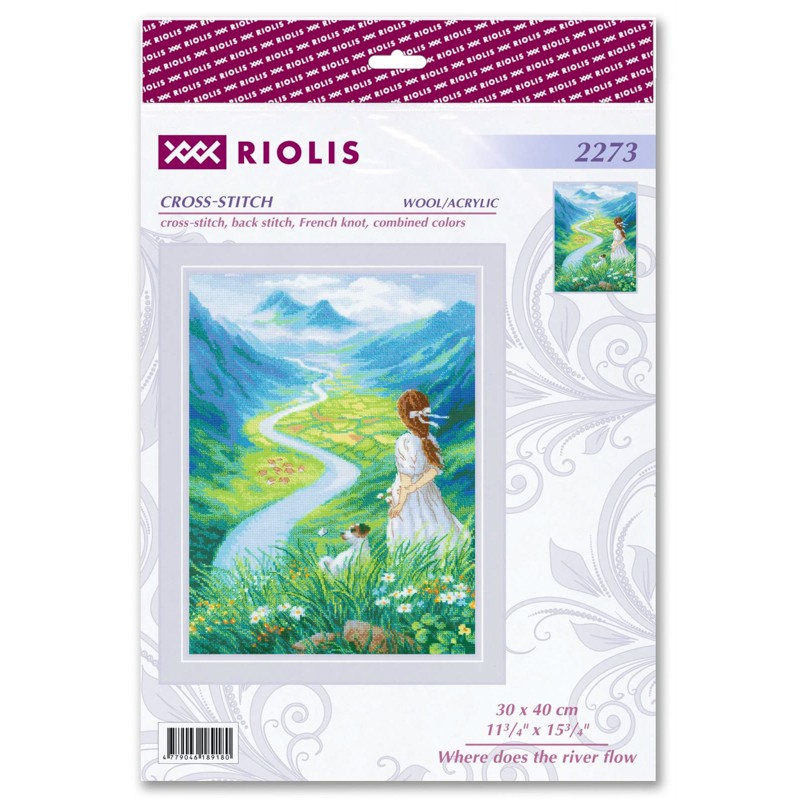 Borduurpakket Where Does the River Flow - RIOLIS    ri-2273
