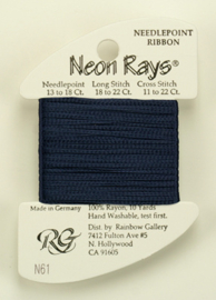 Neon Rays Midnight Blue - Rainbow Gallery    rg-n061