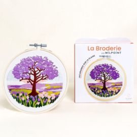 Vrij borduren pakket Jacaranda on the Plain - Milpoint     mil-e1-005k