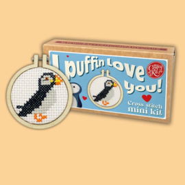 Borduurpakket Matchbox I Puffin Love You! - ckc-mb-053