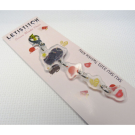 Scissors Chain Twinkle Kitty - Leti Stitch     leti-3101