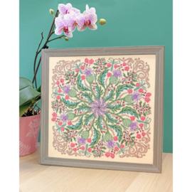Borduurpakket Beth Buffington - Swirling Thistles - Bothy Threads    bt-xbuf03