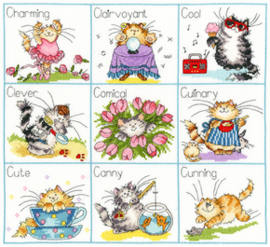Borduurpakket Margaret Sherry - It's A Cat's Life - Bothy Threads    bt-xms23