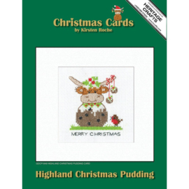Borduurpakket Highland Card - Christmas Pudding - Heritage Crafts    hc-1949a