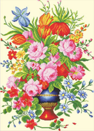 Voorbedrukt borduurpakket Elegant Floral Arrangement - Needleart World    nw-nc640-056
