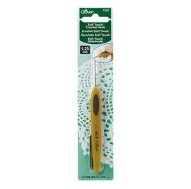 Clover Softgrip Touch haaknaald staal 1.25mm / CL 1022