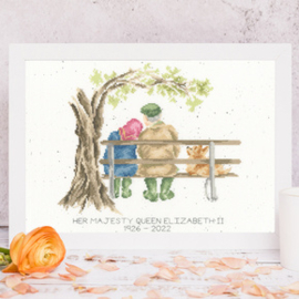 Borduurpakket Hannah Dale - Her Majesty The Queen - Bothy Threads   bt-xhm03