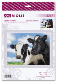 Borduurpakket Cows - RIOLIS     ri-2237