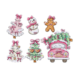Borduurpakket Sweetmas Ornaments - Leti Stitch     leti-l9969