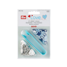 Prym Love babydrukkers / drukknopen / 3 blauw tinten/ 390 702