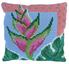 Kussen borduurpakket Paradise Bloom - Needleart World  nw-lh09-018