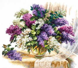 Borduurpakket The scent of lilacs - Chudo Igla (Magic Needle)    ci-040-064