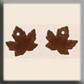 Glass Treasures Maple Leaf-Matte Autumn Topaz (2) - Mill Hill   mh-12201