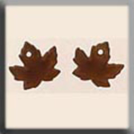 Glass Treasures Maple Leaf-Matte Autumn Topaz (2) - Mill Hill mh-12201