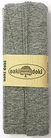 Oaki Doki Tricot de Luxe  / Jersey Biaisband / Grijs Gemeleerd 067