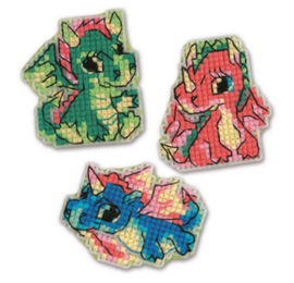 Borduurpakket Magnets Dragons - RIOLIS   ri-2145