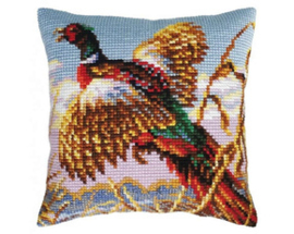 Kussen borduurpakket Pheasant - Collection d'Art   cda-5443