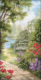 Borduurpakket Garden bench - RTO    rto-m00234