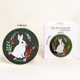 Vrij borduren pakket Garden Rabbit - Milpoint    mil-e1-016k