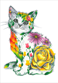 Flower Cat / Bloemenpoes