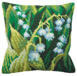 Kussen borduurpakket Muguet Gauche - Collection d'Art    cda-5120