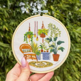 Vrij borduren pakket Little Greenhouse - Milpoint     mil-e1-006k