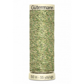 Gutermann metallic garen kleur mosgroen nr: 400